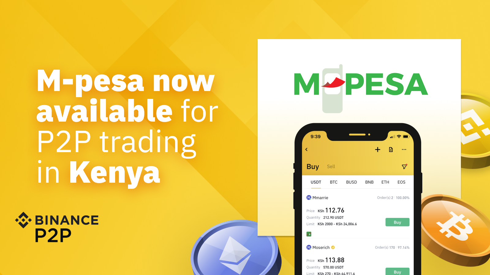 Binance P2P: Buy Bitcoin in Kenya via M-Pesa - Binance ...