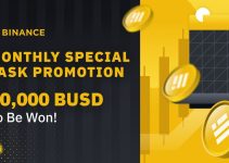 Binance Monthly Special Task Promotion – 50,000 BUSD to Be Shared!