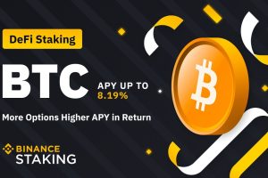 Binance DeFi Staking Launches BTC High-Yield Activity with Up to 8.19% APY