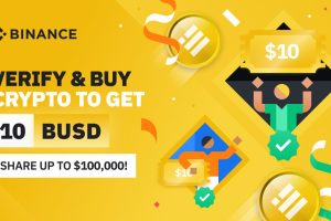 Verify & Buy Crypto to Get 10 BUSD – Share Up to $100,000!