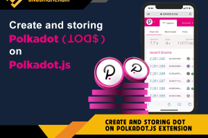 Create and storing DOT on polkadot.js extension